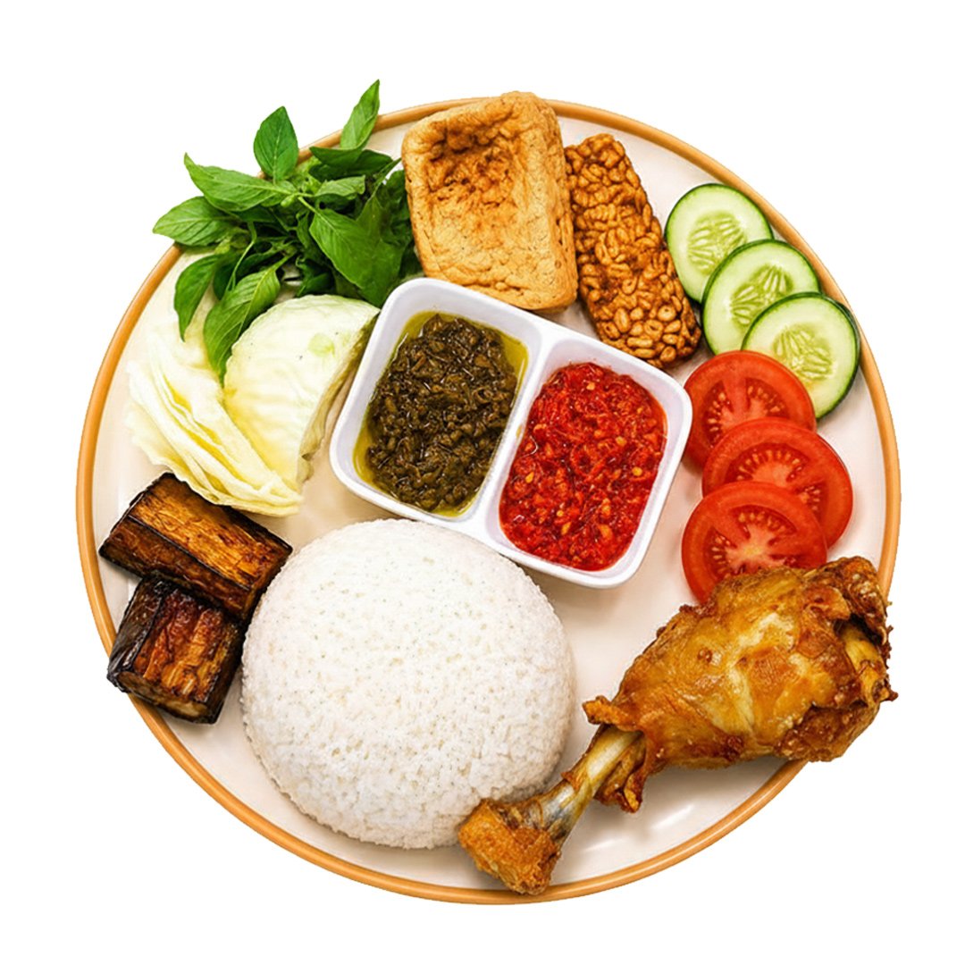 Nasi Penyetan  Ayam