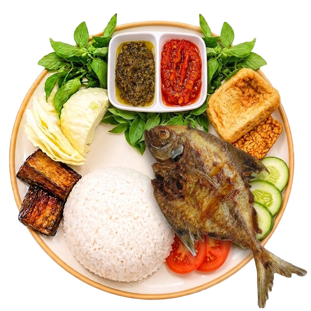 Nasi Penyetan Ikan Dorang