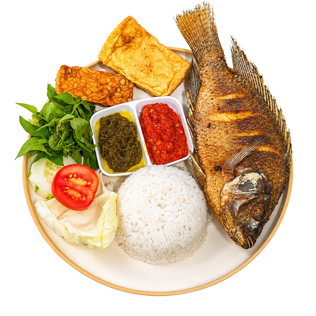 Nasi Penyetan Ikan Mujaer