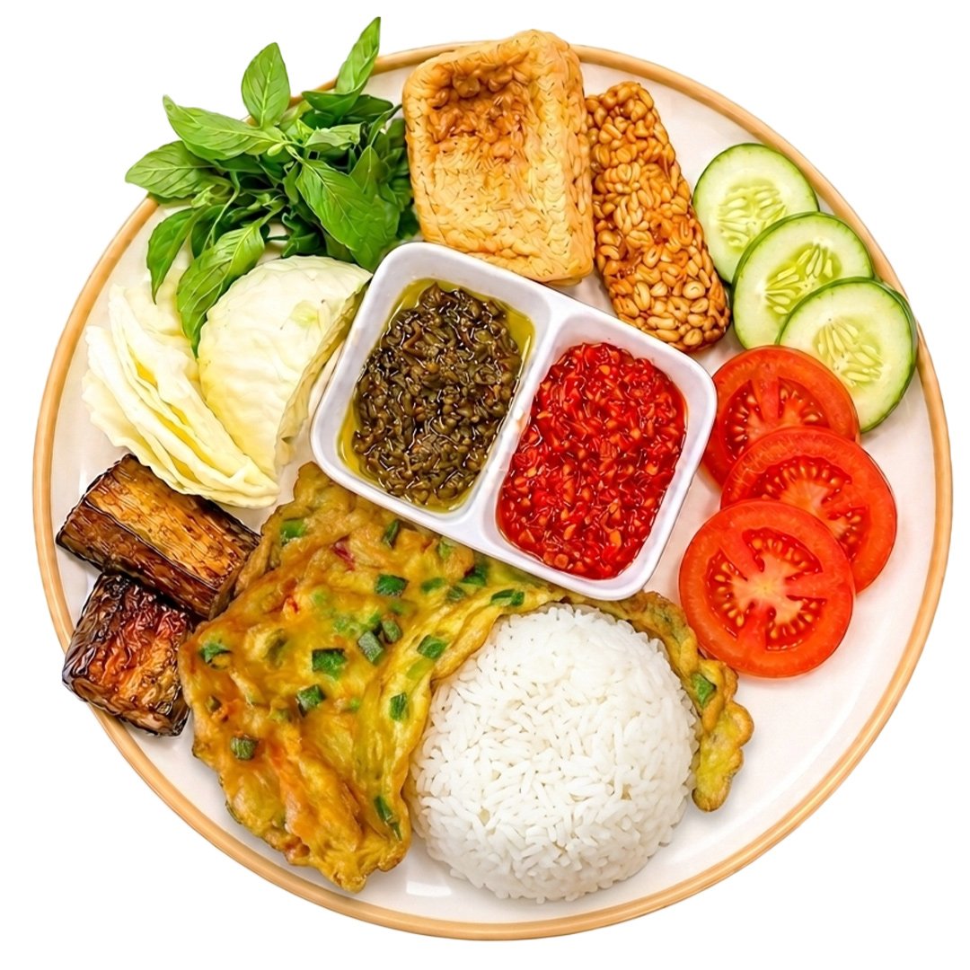 Nasi Penyetan Telur