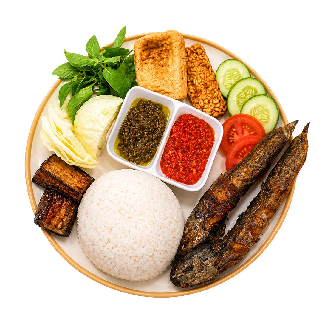 Nasi Penyetan  Ikan Lele